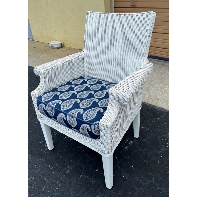 Pair of Lloyd Flanders Hampton Armchairs For Sale - Image 9 of 14