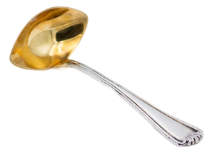 Silver Sauce Spoon for Ambidextrous Users