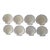 Pearly White Decorative Sea Shells - Lot of 8 For Sale