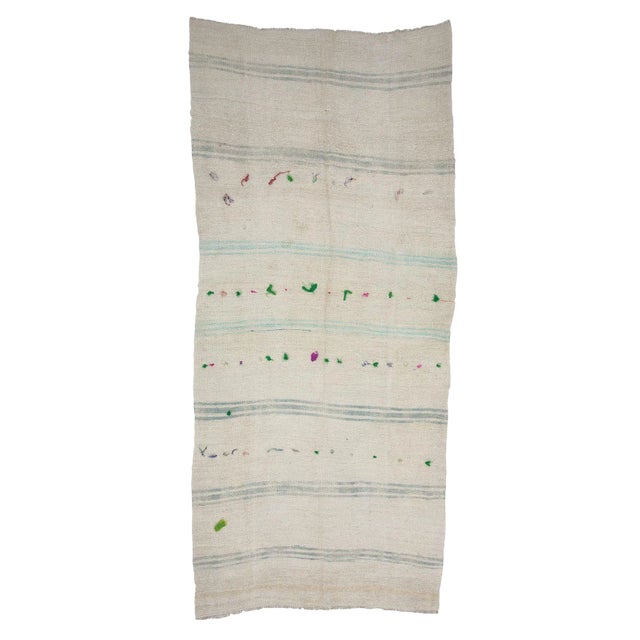 Hemp Vintage Kilim Rug- 5′11″ × 13′1″ For Sale