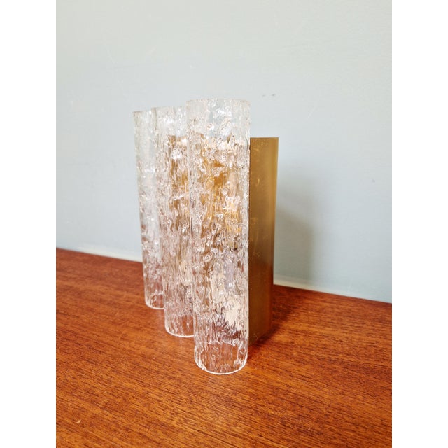 Tubular Wall Sconce in Brass and Frosted Glass from Doria Leuchten, 1960s For Sale - Image 12 of 17