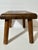 Farmhouse Vintage 1970s/1908s Hand Crafted Wooden Folk Art Foot Stool For Sale - Image 3 of 12
