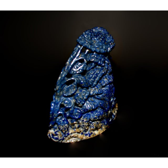 Lapis Lazuli Buddha in Alcove Finely Carved For Sale In Los Angeles - Image 6 of 14