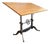 Antique Gunmetal Cast Iron and Pine Drafting Table by Keuffel & Esser For Sale