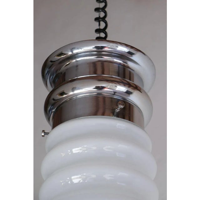 Black Space Age Pendant Lamp, 1970s For Sale - Image 8 of 12