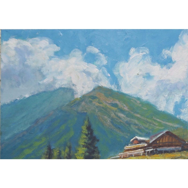 Original Oil Painting of Albes Mountain For Sale - Image 4 of 5