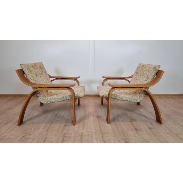 Set of Armchairs from Drevopodnik Holesov For Sale - Image 6 of 8