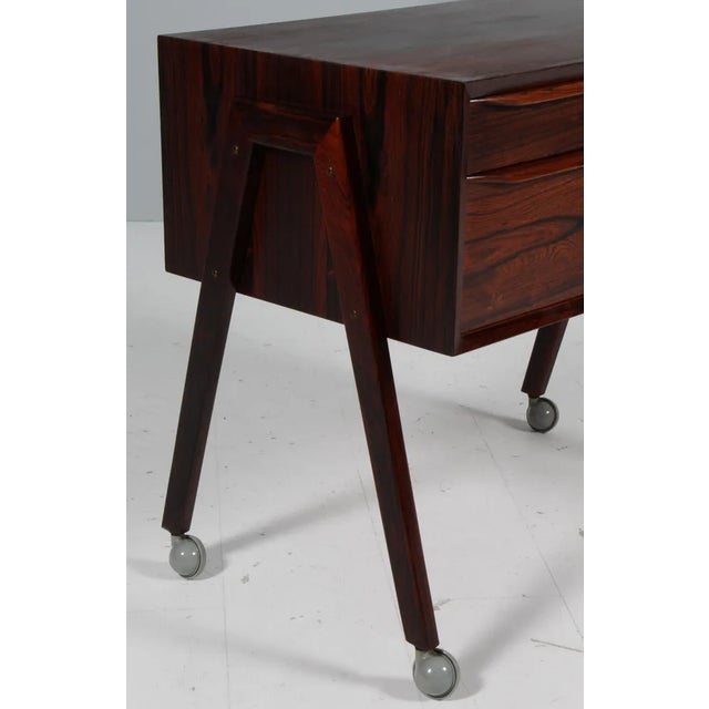 1960s Rosewood Sewing Nest attributed to Erling Torvits, 1960s For Sale - Image 5 of 11