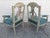 Pair of Antique French Crusty Painted Bergere Armchairs For Sale In San Francisco - Image 6 of 18