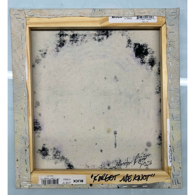 2020s Original Abstract Painting on Canvas Entitled ‘Forget Me Not’ by Maritza Ranero For Sale - Image 5 of 5