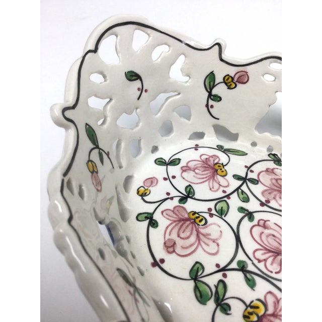 1980s Vintage Majorca Ceramic Candy Trinket Dish Portugal For Sale - Image 5 of 11