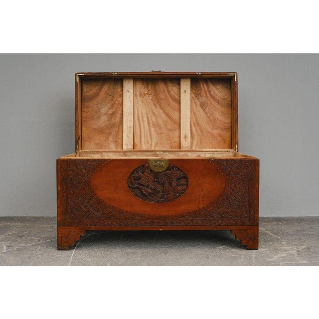 Asian Camphor Chest in Mahogany, Late 20th Century For Sale - Image 17 of 18