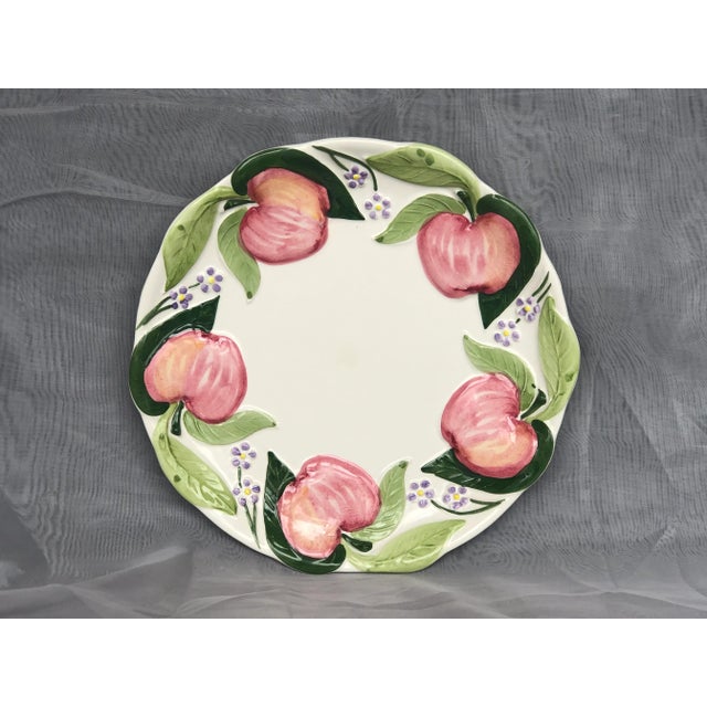 Vintage Decorative Majolica Pottery Plate For Sale - Image 12 of 13