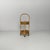 Italian mid-century modern bamboo and rattan serving cart, 1960s Bamboo and rattan serving cart with an arched frame, two...