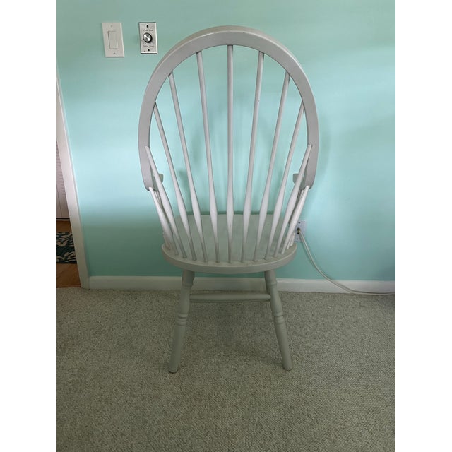 Farmhouse Vintage Spindle Windsor Back Arm Chair For Sale - Image 3 of 8