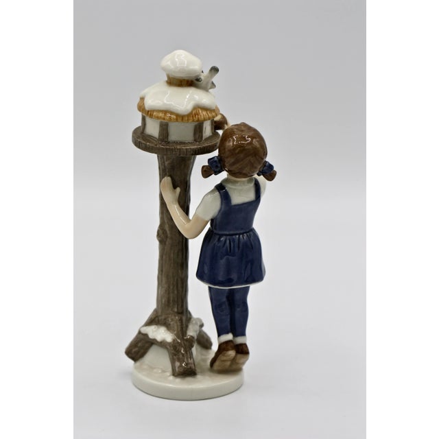 Royal Copenhagen Royal Copenhagen Figurine #757, Girl With Birdhouse For Sale - Image 4 of 10