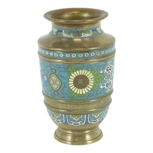 Antique Chinese Bronze Cloisonne Vase