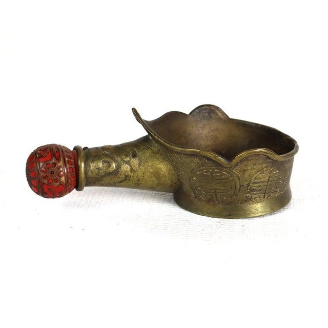 Antique Chinese Bronze Flat Iron 19thC Measures - 8 1/8" x 4 3/4" x 3 3/16" This is a Chinese bronze flat iron from the...