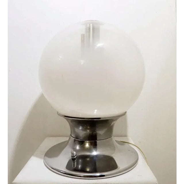 Italian Globe Table Lamp by Angelo Brotto, 1960s, in Good conditions. Designed 1960 to 1969 I have official proof of...