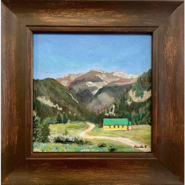 Contemporary Tolland Schoolhouse Colorado Painting – Rollins Pass Rocky Mountains Landscape For Sale - Image 10 of 11