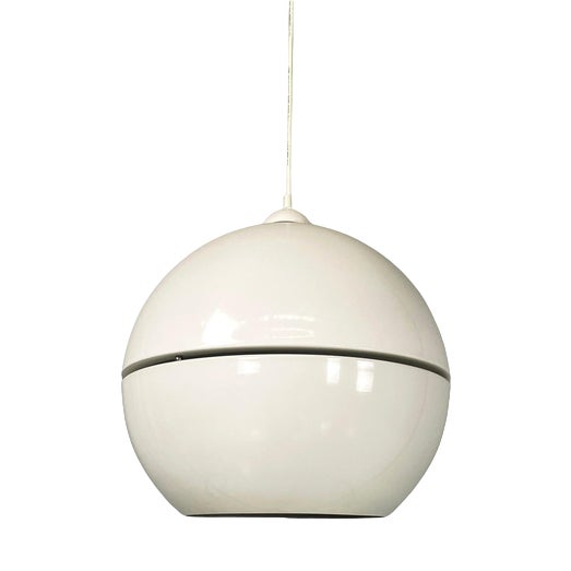 Space Age Italian Chandelier in White Metal, 2000s For Sale