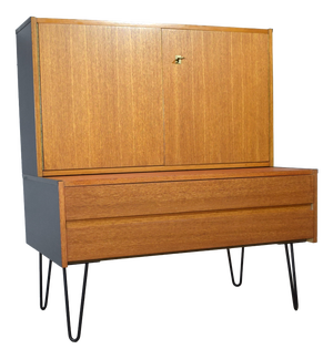 Two-Piece Teak Cabinet by Omnia, 1960s