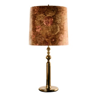 Vintage Brass Table Lamp, 1970s For Sale