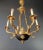 2020s Small Brass Empire Lustre Chandelier in Antique Gold Finish For Sale - Image 5 of 12