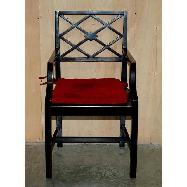 Vintage Chinese Ebonised Side Chairs, Set of 2 For Sale - Image 3 of 18