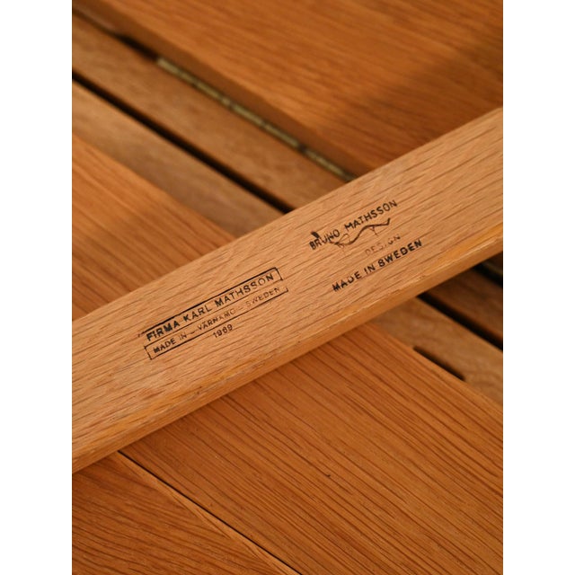 Maria Flap Folding Table by Bruno Mathsson for Firma Karl Mathsson, 1969 For Sale - Image 10 of 12