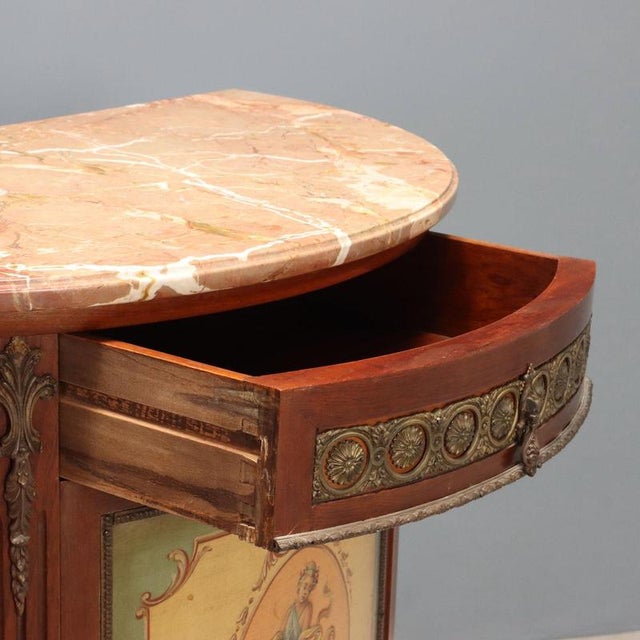 Neoclassical Style Demi-Lune Sideboards, Set of 2 For Sale - Image 5 of 15