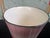 Pink Vintage Hand-Painted Ceramic Candy Bucket With Wrapped Handle, Pink Ombre Finish For Sale - Image 8 of 11