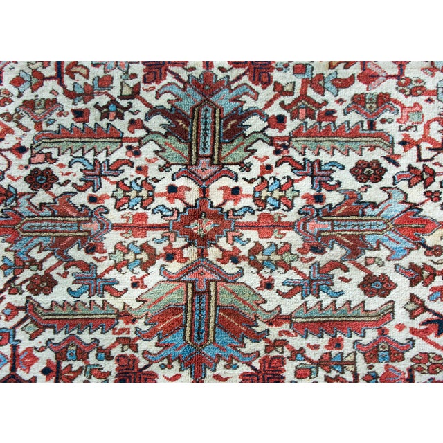 Early 20th Century Persian Heriz Rug For Sale - Image 14 of 15