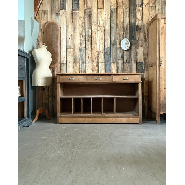 Former Shop Counter with Drawers and Lockers, 1920s For Sale - Image 4 of 18