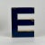 Please note we have the letter E & N available. A gorgeous vintage salvaged metal letter sign in blue and yellow porcelain...
