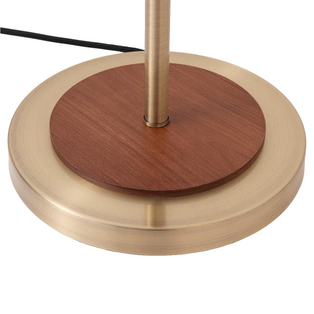 Nova 1960s Encinitas Mid Century Modern Tree Floor Lamp, Weathered Brass and Black, Switch on Each Shade For Sale - Image 4 of 5