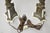 Vintage French Empire Style Candlestick Candelabra Brass Table Lamps - A Pair For Sale - Image 10 of 12