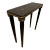 R & Y Augousti Black Lacquer Drinks Table For Sale