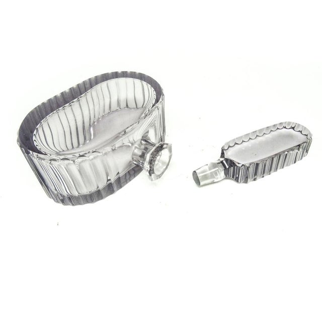 Art Deco Liquor Set from Moser, Former Czechoslovakia, 1930s, Set of 7 For Sale - Image 6 of 18