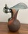 F. Silviy Signed Italian Art Glass Vase – Sculptural Pâte De Verre & Patinated Metal – Attributed to Murano, Venice Italy – 20th Century For Sale - Image 12 of 15