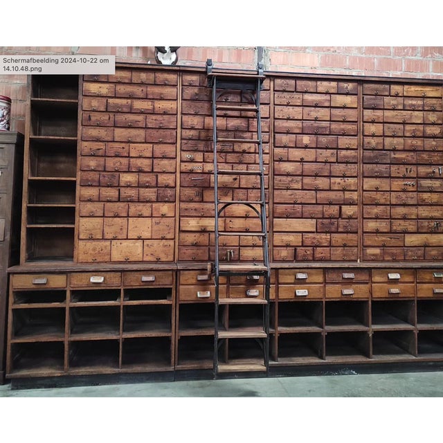 1920s Industrial Apothecary Cabinet, 1920s For Sale - Image 5 of 12