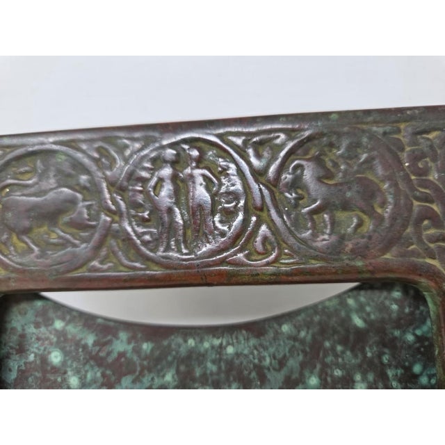 Antique Tiffany Studios New York Bronze Zodiac Signs Picture Frame 8.5" X 7.25" For Sale In Los Angeles - Image 6 of 15