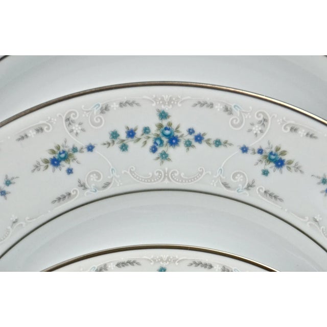 Japanese Mid 20th Century Noritake Floral Bowl & Tray, 2 Pieces For Sale - Image 3 of 4