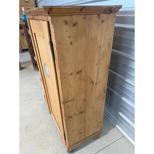 Antique Pine Food or Linen Storage Cupboard From England For Sale - Image 12 of 18