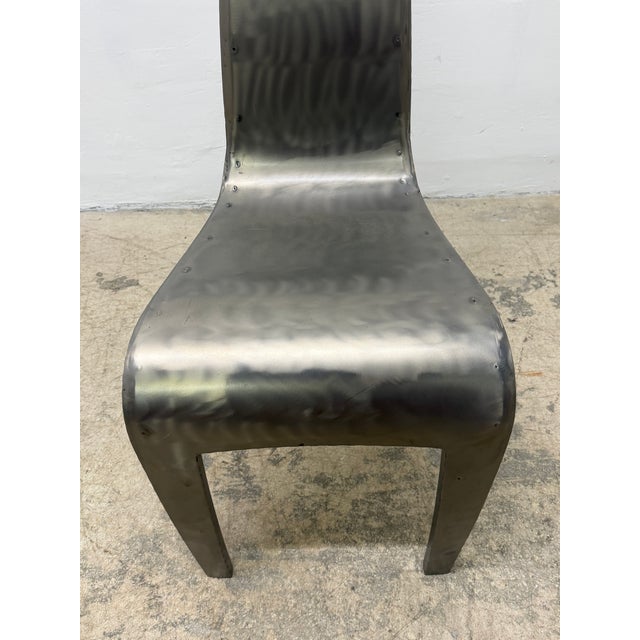 Hothouse Canada Custom Welded Steel Side or Occasional Chair, 1990s For Sale - Image 16 of 18