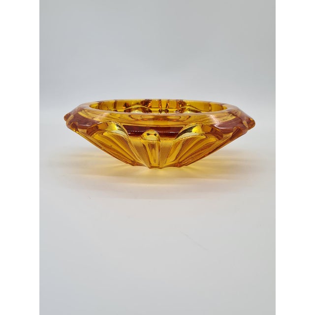 Mid-Century Modern Large Vintage Pressed Glass Bowl, 1960s For Sale - Image 3 of 10