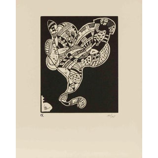 Vassily Kandinsky, Gravure pour 10 Origine, Mid-20th Century, Woodcut For Sale