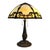 Bradley & Hubbard Arts & Crafts 6 Panel Slag Glass Table Lamp C1920 For Sale - Image 11 of 12