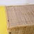 Wood and bamboo chest with woven storage cover.