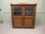 Wood Arts and Crafts Bookcase in Oak and Stained Glass, 1880 For Sale - Image 7 of 8
